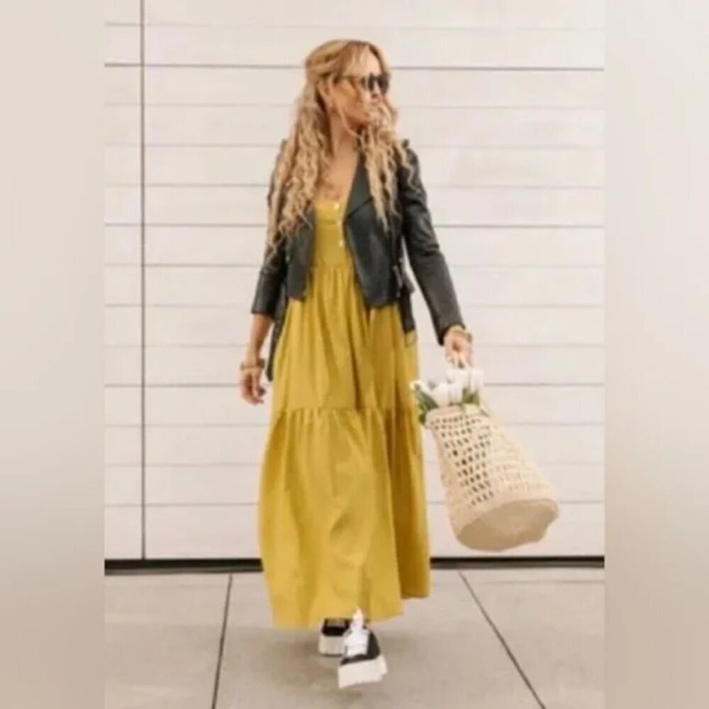 Smash + Tess x Lusiana Lopilato Maxi Dress The River Maxi Pistachio Pop Small - Picture 2 of 7
